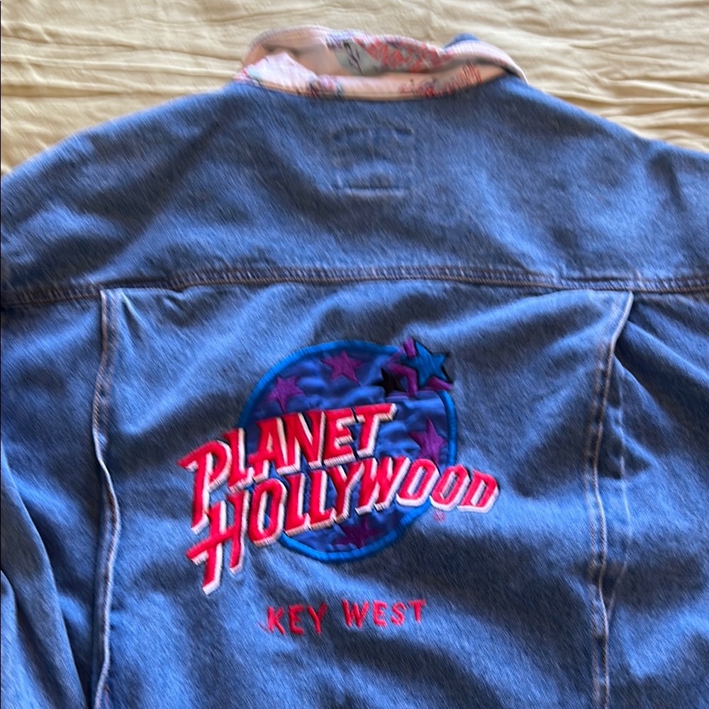 Blue and Red Varsity Bomber Jacket Levi style Planet Hollywood, Key West